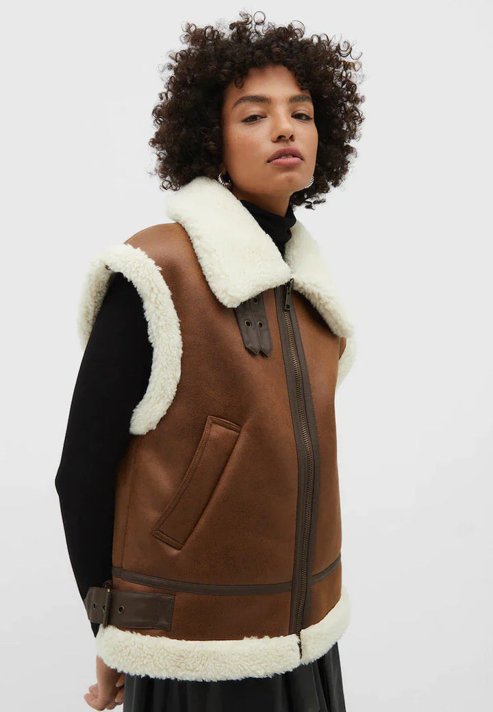 Drune | Leder Bodywarmer Warm & Trendy