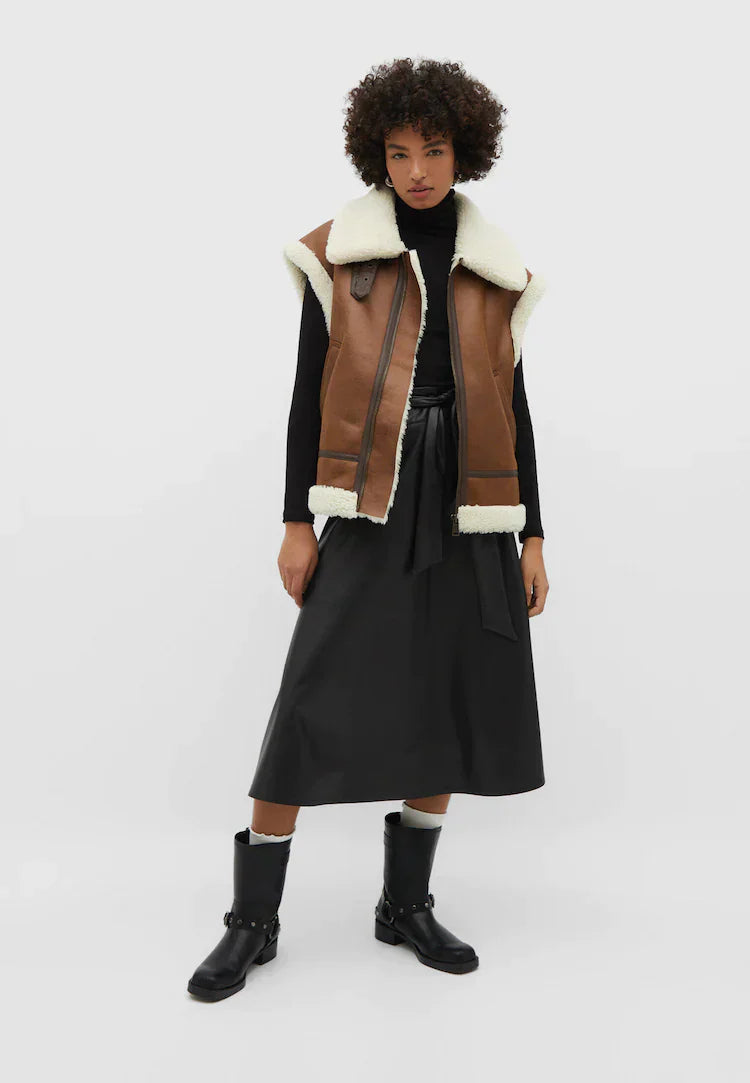 Drune | Leder Bodywarmer Warm & Trendy