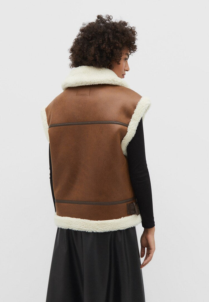 Drune | Leder Bodywarmer Warm & Trendy