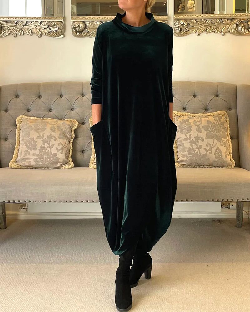 Drune | Tulip Style Samt Kleid