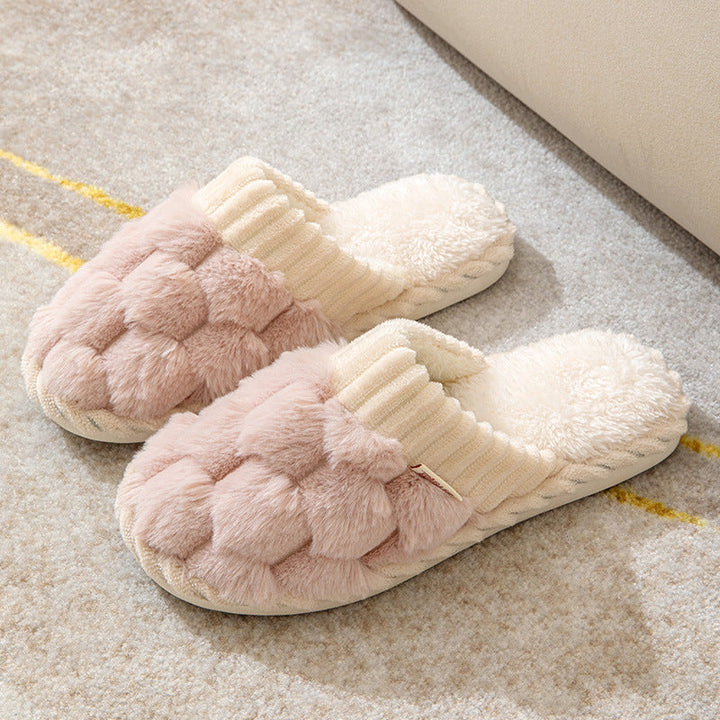 Drune | Bequeme Damen Hausschuhe mit Pelzfutter