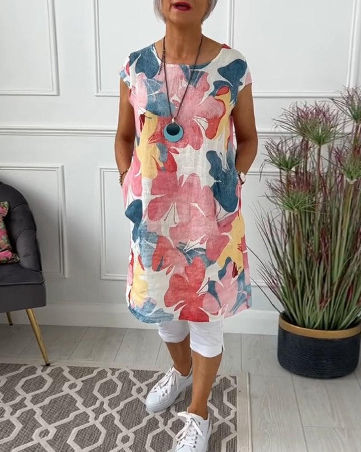 Drune | Sommerkleid mit Asymmetrischem Schnitt und Hohem Schlitz