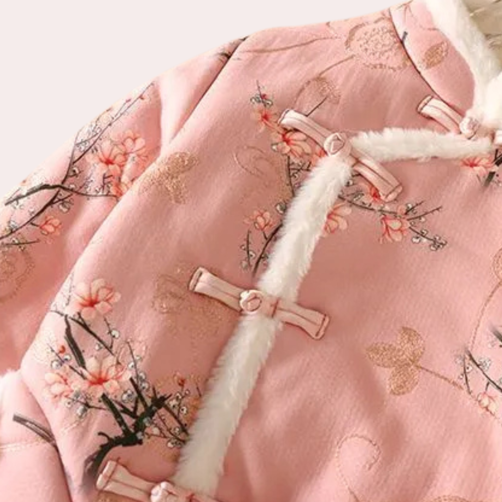 Drune | Warme Blumenjacke für Damen