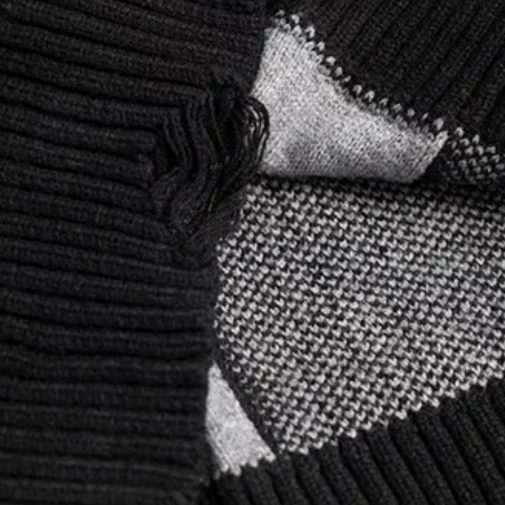 Drune | Herrenstrickjacke in Schwarz