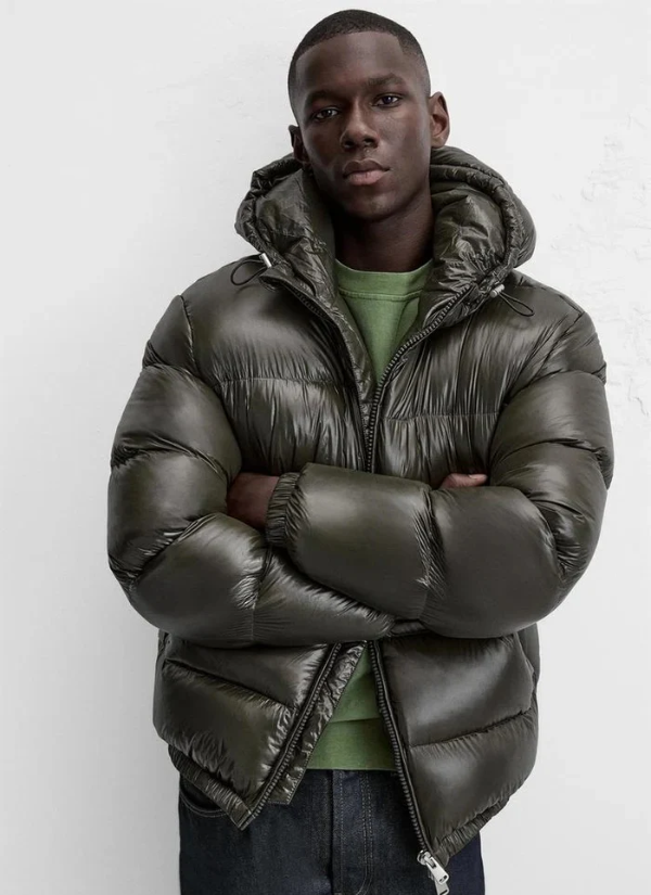 Drune | Daunen Pufferjacke - Warm & Leicht - Mit Kapuze & Hohem Kragen - 80% Entendaunenfüllung