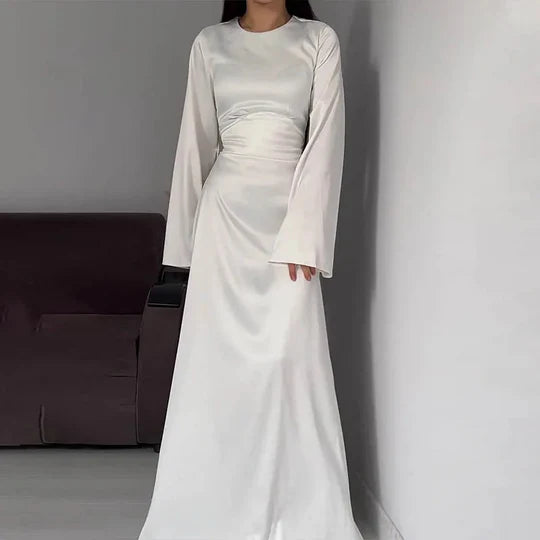 Drune | Lange Frauenkleider Aus Satin Stil