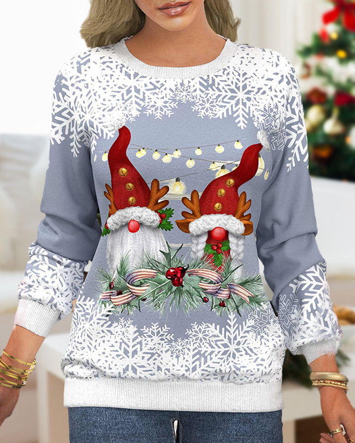 Drune | Sweatshirt mit Raglanärmeln Im Weihnachtsmotiv