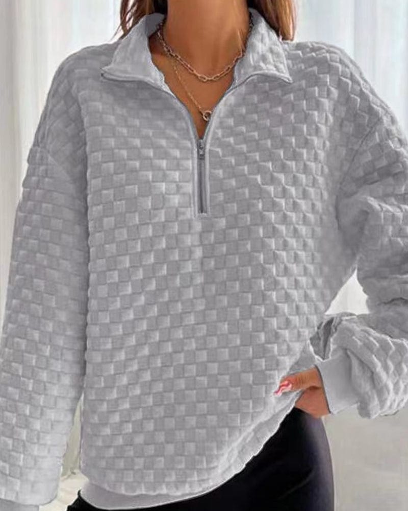 Drune | Zip-up Pullover Chic Modern Stil Ideal für den Winter