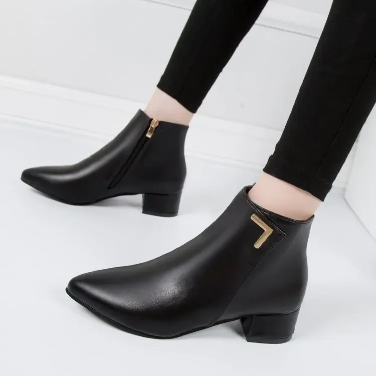 Drune | Stiefeletten Mit Spitzem Schuh Und Seitenreißverschluss Damen Stiefeletten