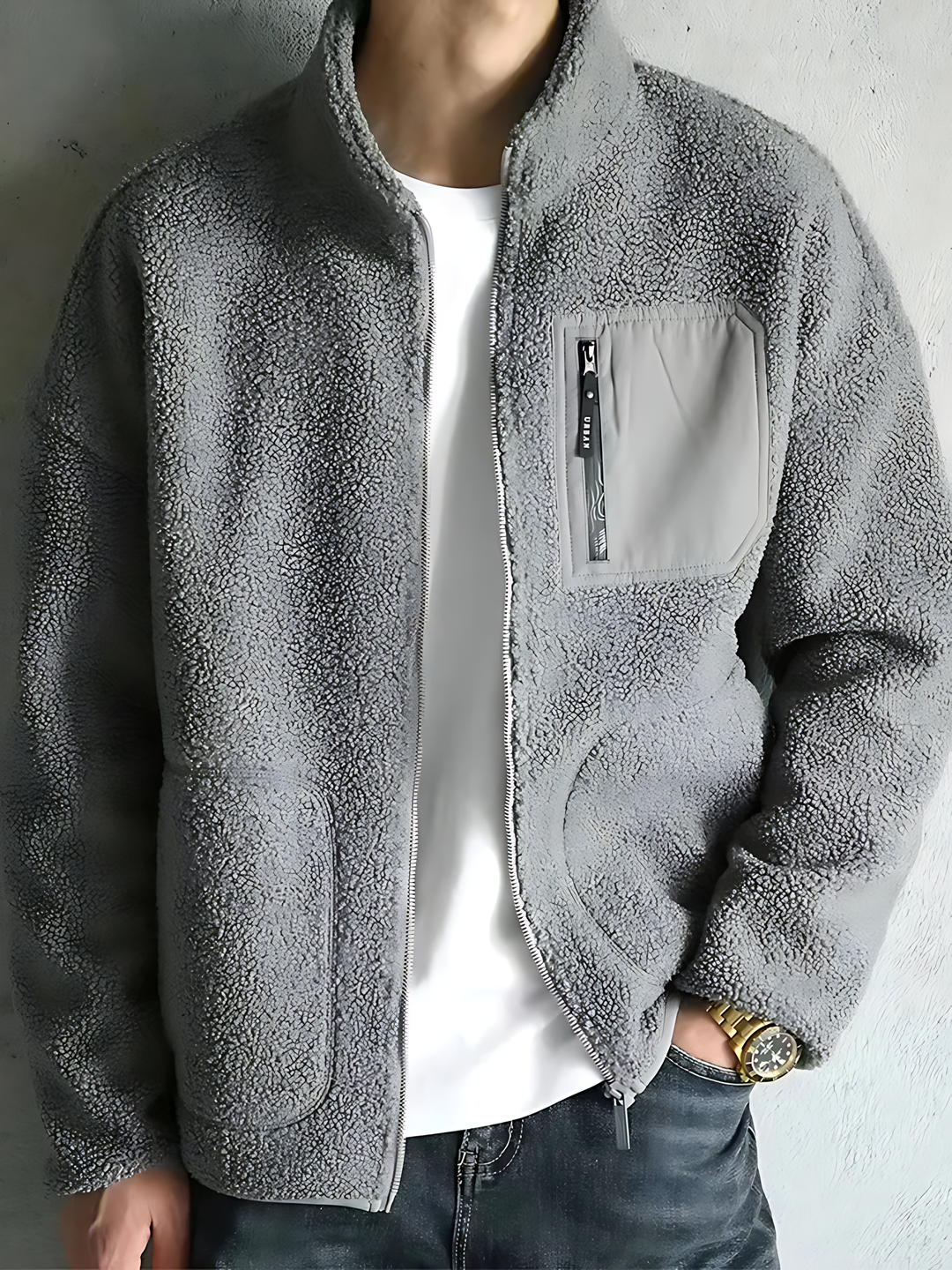Drune | Fleece Futter Herren Winterjacke