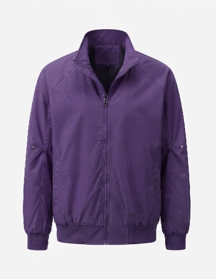 Leichter urbaner Blouson für Herren mit Stehkragen, elastischem Saum und Ärmeltasche