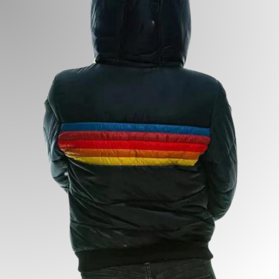 Drune | Lässige Jacke mit Reißverschluss und Lebhaften Details