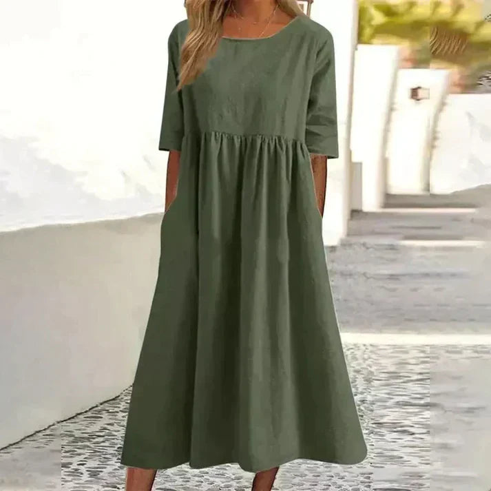 Elegantes Kleid aus Baumwolle