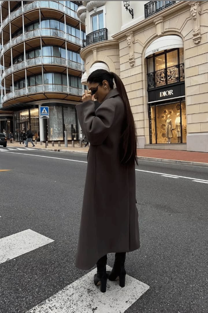 Drune | Übergröße Eleganter Damen Wollmantel mit Knöpfen