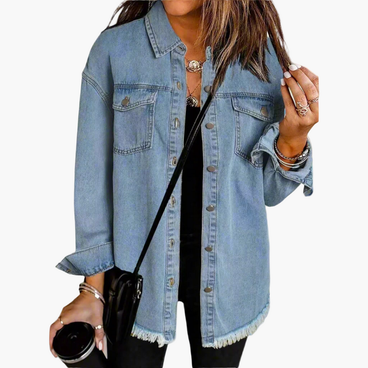 Drune | Jeansjacke Im Lässigen Vintage-Stil - Perfekt für Freizeit und Alltag