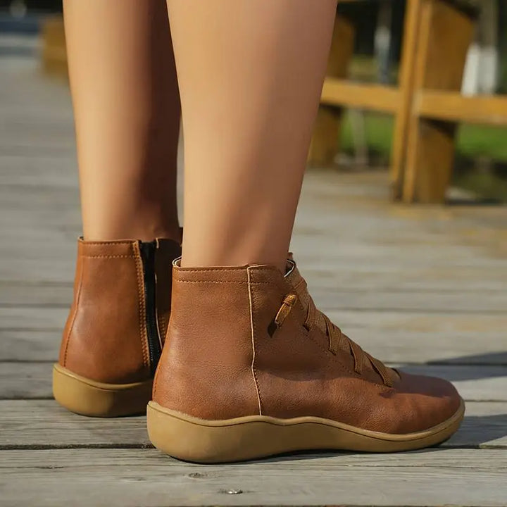 Drune - Damen lässige Schnürstiefeletten