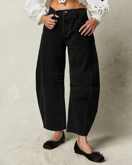 Drune | Mitteltaillierte Röhrenjeans für Frauen