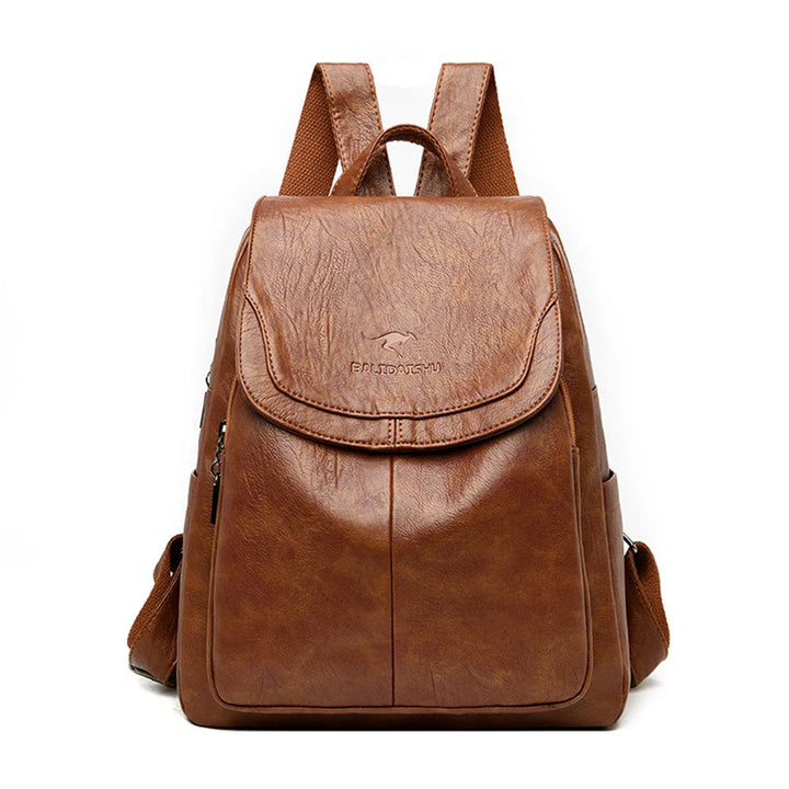 Damen Diebstahlsicherer Lederrucksack Für Stilvolle Frauen