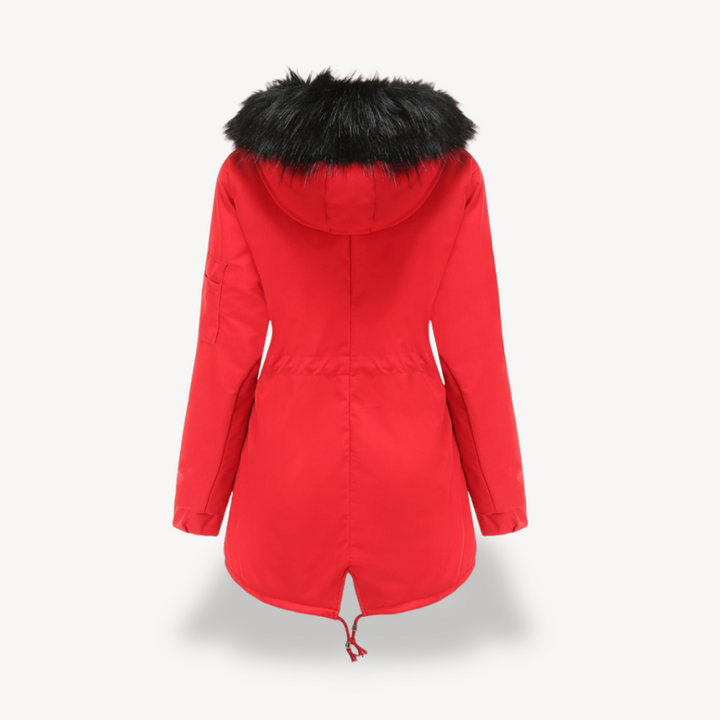 Drune | Damen Kunstfell Kapuzenparka Jacke