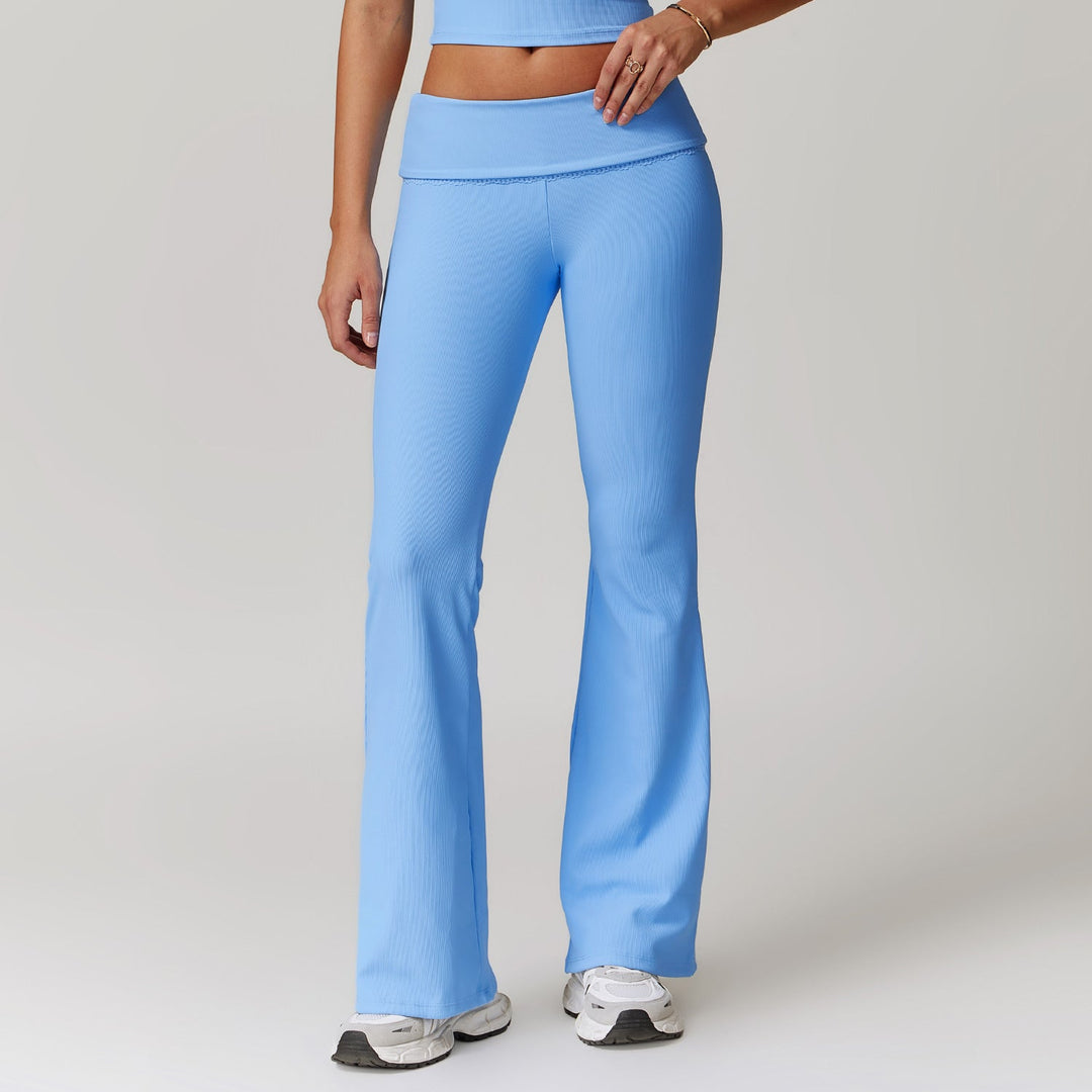 Drune | Sophistizierte Fitness Enganliegende Flare Yoga-Hose