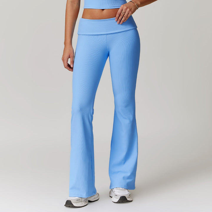 Drune | Sophistizierte Fitness Enganliegende Flare Yoga-Hose