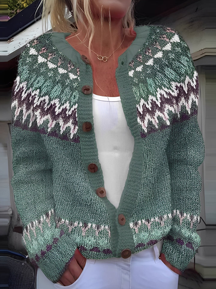 Drune | Elegante Damenstrickjacke mit Knöpfen