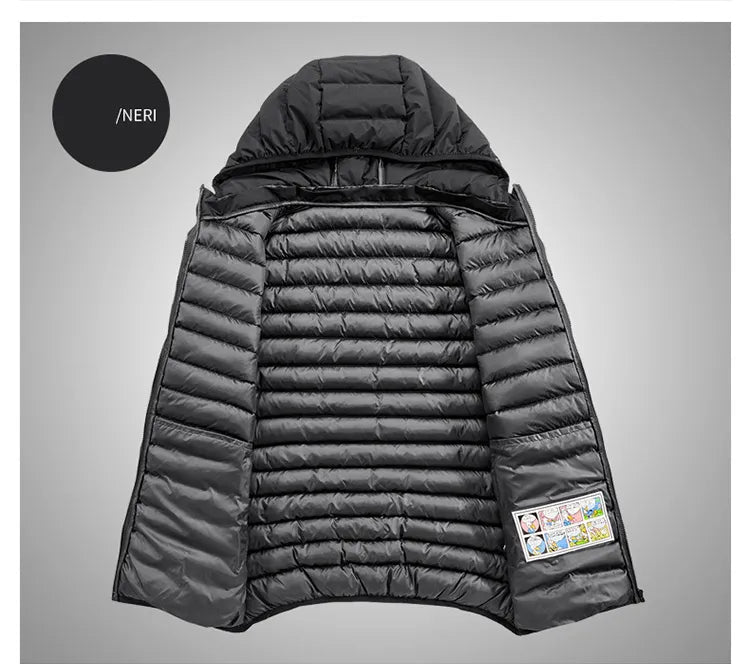 Drune | Herren Daunenjacke mit Kapuze