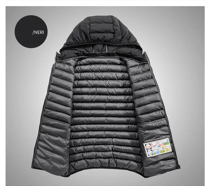 Drune | Herren Daunenjacke mit Kapuze