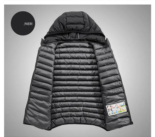 Drune | Herren Daunenjacke mit Kapuze