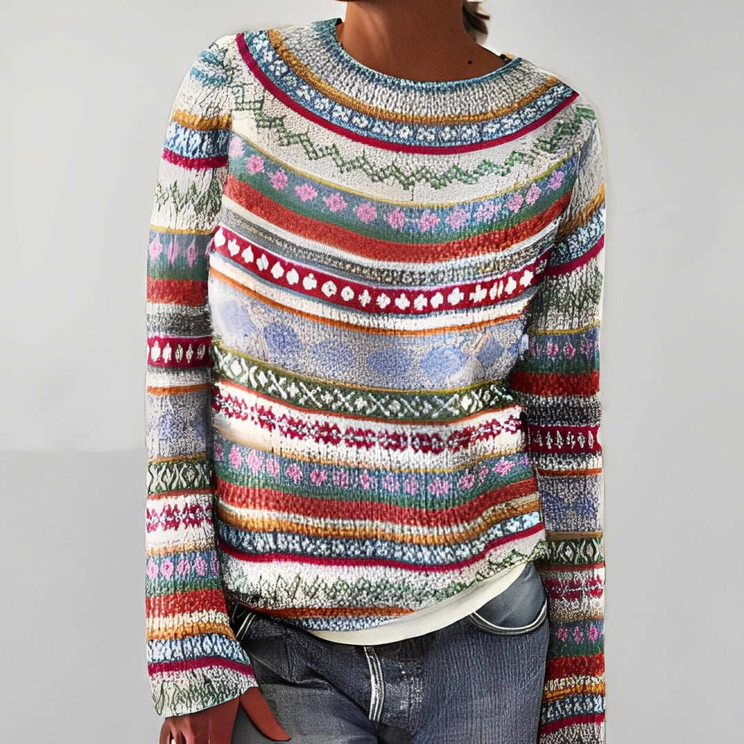 Drune | Klassischer Damenpullover mit Muster