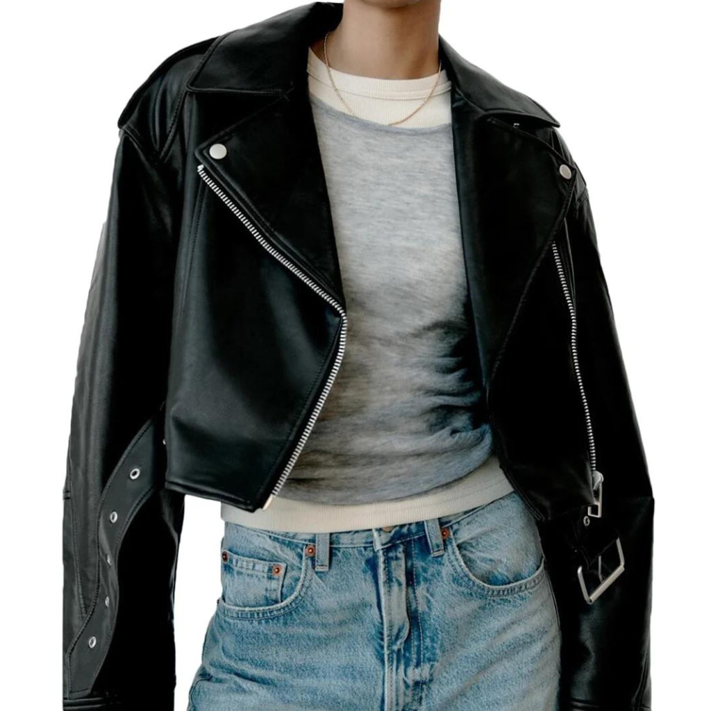 Drune | Slim-Fit-Lederjacke für Frauen