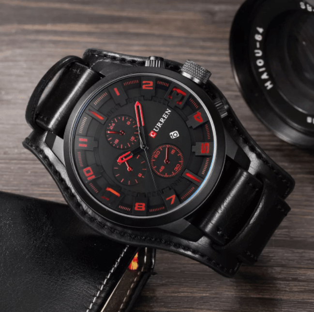 Drune | Luxe Navigator Uhr Lederband