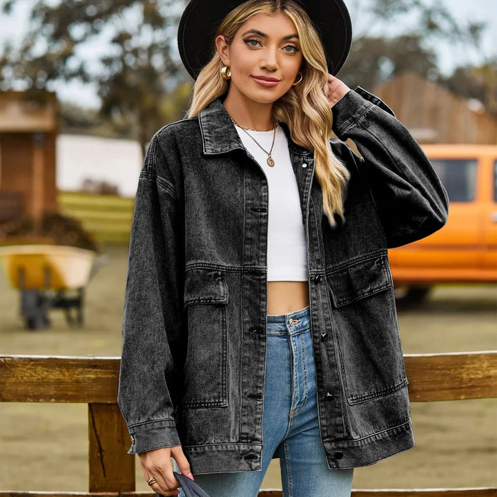 Drune | Klassisches Weinlese Denim Jacke für Damen