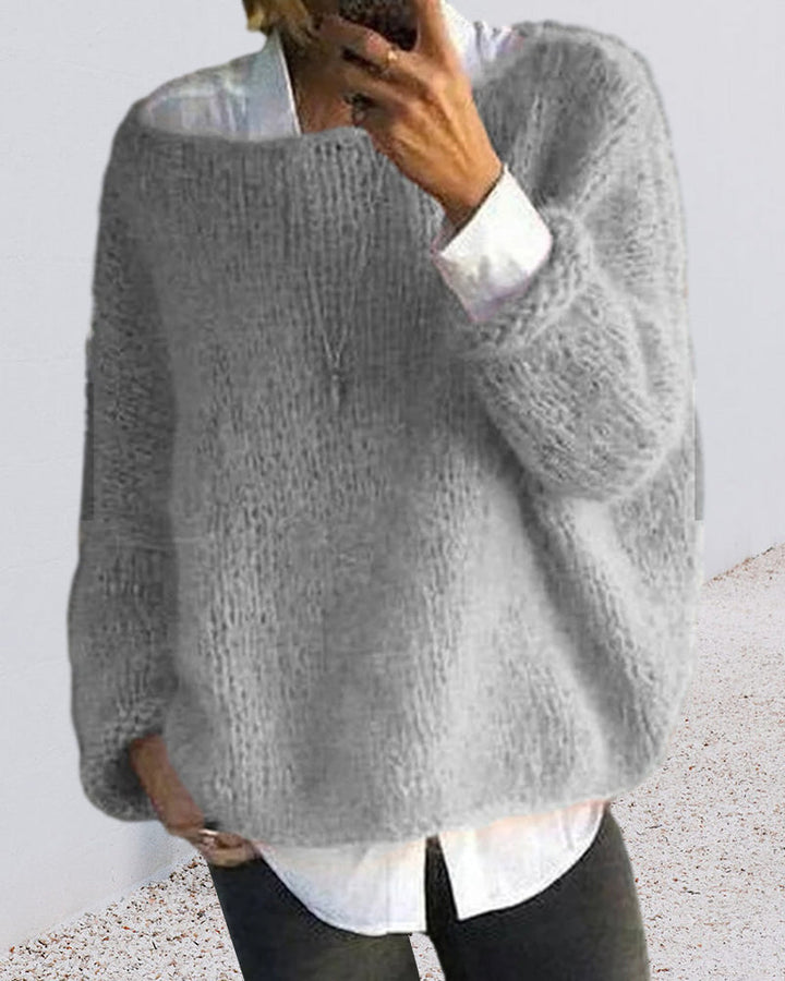 Drune | Pullover mit Farbdetail am Nacken