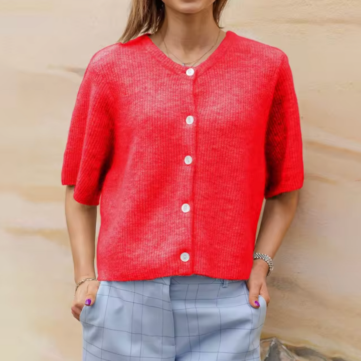 Drune | Kurzes Strick Strickjacke Mit Knöpfen Für Damen