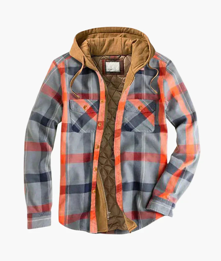 Drune | Flanelljacke Kariert mit Kapuze - Urbaner Freizeitstil für Herbst & Winter