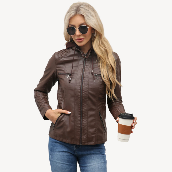 Drune | Motorrad Kunstlederjacke Damen