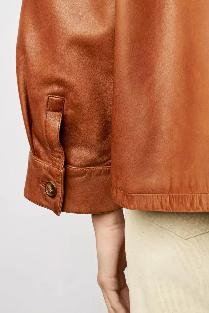 Drune | Oversized Lederjacke Weich und Stilvoll Perfekt Für Den Alltag
