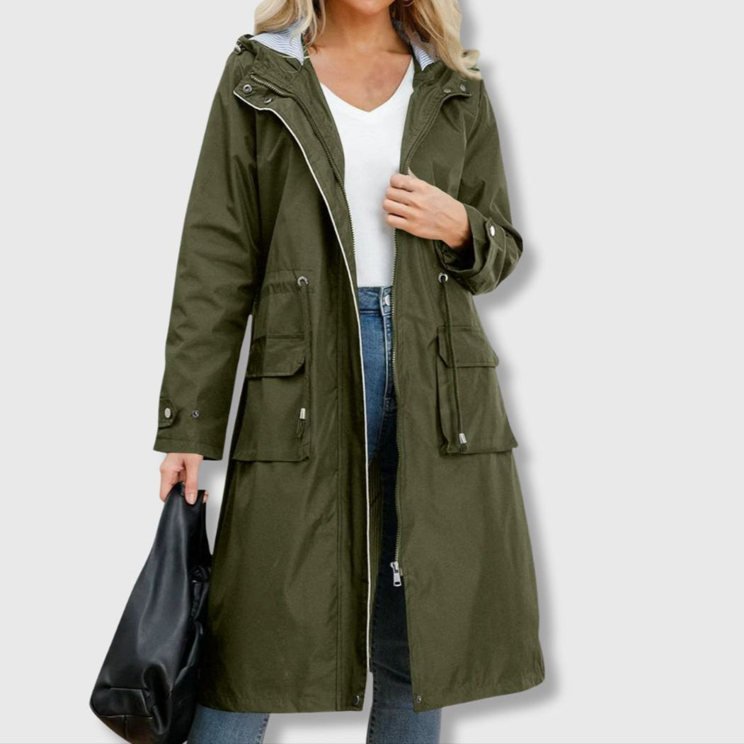 Drune | Lange Jacke mit klassischer Silhouette