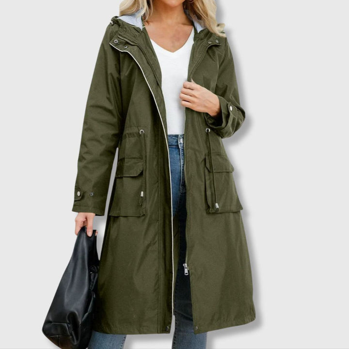 Drune | Lange Jacke mit klassischer Silhouette