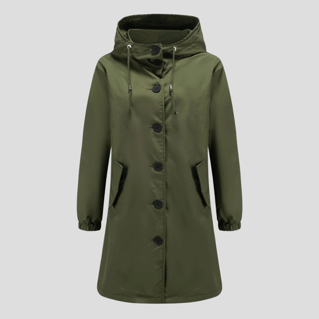 Drune | Regenjacke mit Kapuze für Damen