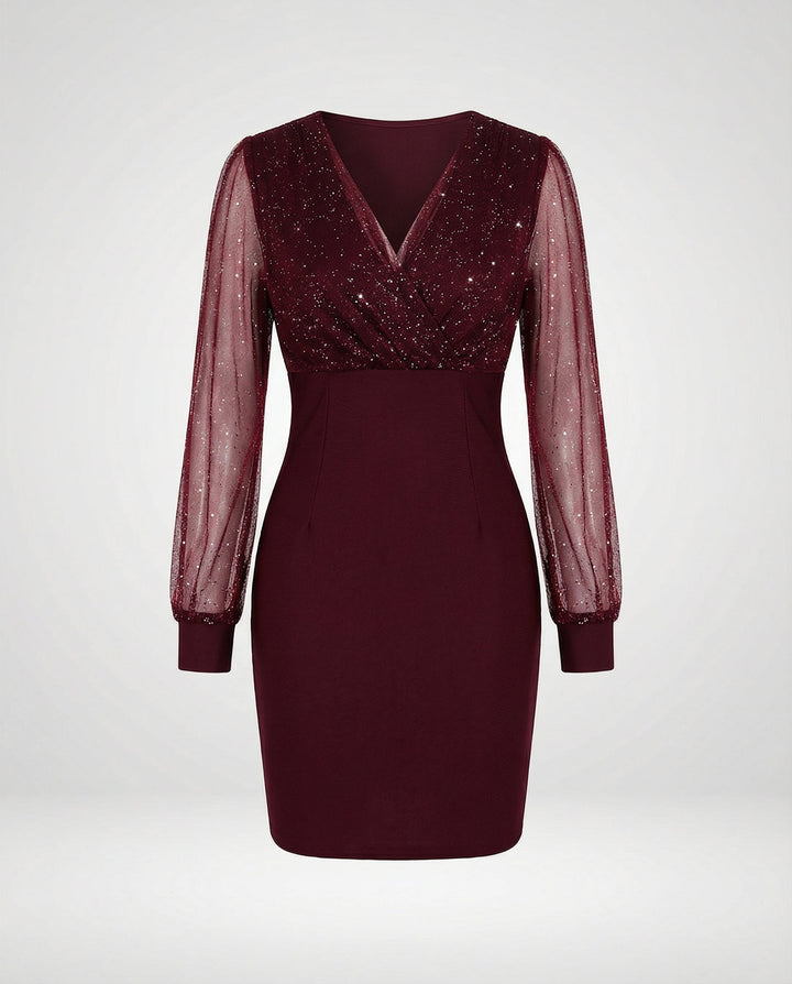 Elegantes Pailletten Partykleid Damen | Drune