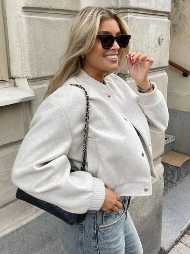 Drune | Cropped Bomberjacke