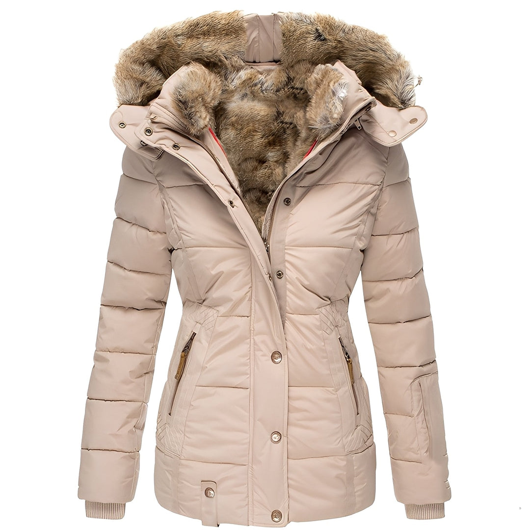Drune | Stylische, taillierte Jacke mit Pelzkragen für Damen