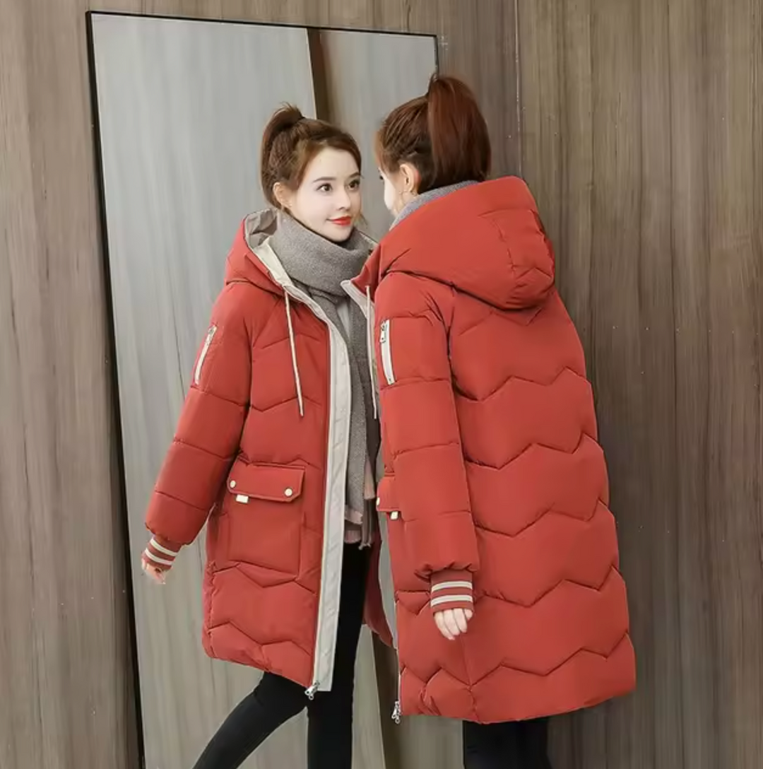 Drune | Lange Parka Baumwolljacke