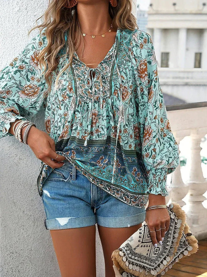 Drune | Blumenbluse Mit Langen Ärmeln Für Damen