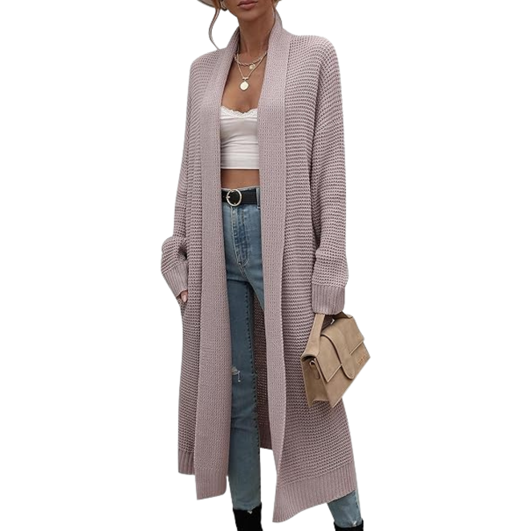 Drune | Langer Offener Strickjacke Für Damen