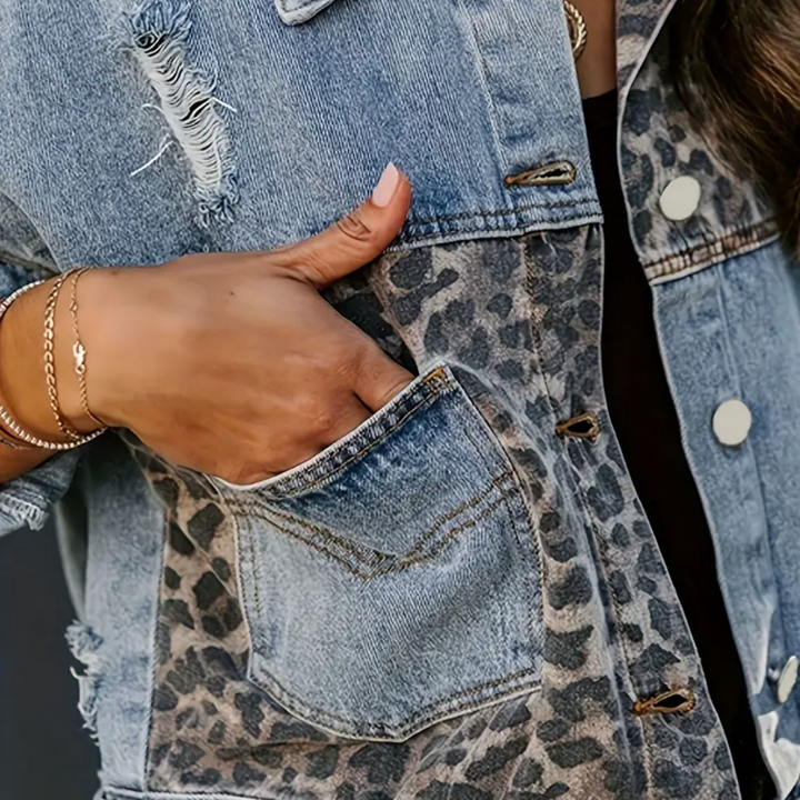 Drune | Trendige Jacke mit Leopardenmuster