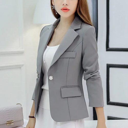 Drune | Blazer Taillierte Passform Strukturiertes Silhouette Ein Knopf Formal