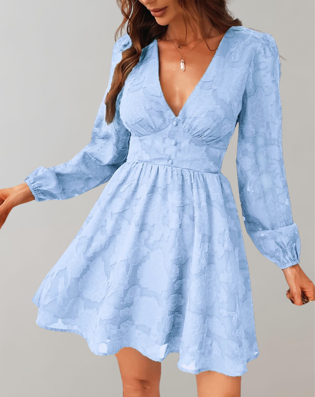 Drune | V-ausschnitt Minikleid
